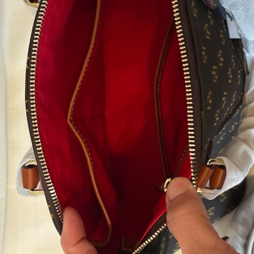 Dooney & Bourke Brown and Tan Satchel, New - Picture 9 of 12